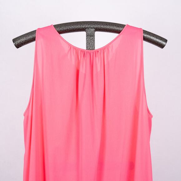 Vintage Shadowline Robe LARGE & Gown 1X Set Pink Rose Flower Embroidery USA MADE - Picture 7 of 9